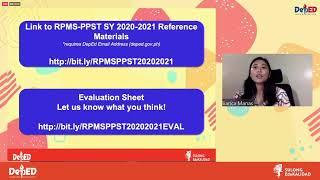 National Orientation on 2021 RPMS for Teachers Episode 3