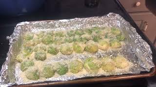 Sheet Pan Side Dish-Easy Fast and Budget Friendly Roasted Brussels Sprouts Parmesan cheese & lemon