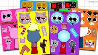 Decorating Sprunki Cendi Remix Sticker Book  스프런키 샌디 리믹스 스티커꾸미기