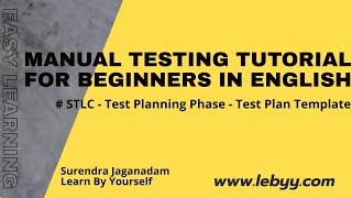 Test Planning Phase :: Test Plan template | Manual Testing Tutorial for Beginners