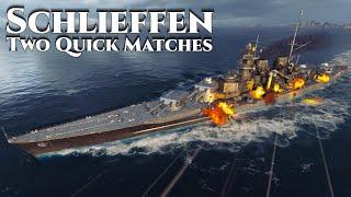 World of Warships: Schlieffen - Two Quick Matches