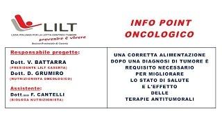 INFO POINT ONCOLOGICO LILT - DR. D. GRUMIRO - LEGA ITALIANA LOTTA AI TUMORI