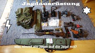 Jagdausrüstung - Was schleppt ein Jäger mit sich ? (Hunting equipment - what hunter drag with him?)