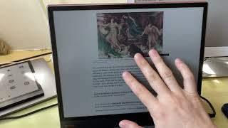 Eink Mode Update: Gestures to toggle fullscreen mode and 1 or 2 column layout.