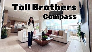 【托尔新盘开箱】Toll Brothers｜洛杉矶老牌华人区Montebello｜Metro Heights viewpoint最小户型Compass｜客厅大挑高