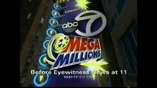 WABC Mega Millions drawing tel-op & Jeopardy! sponsor billboard, 2003