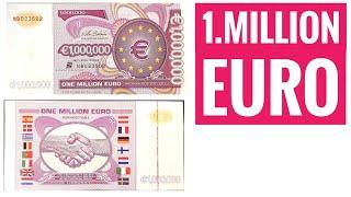 1 Million Euro Note - 1000000 Euro!!!! - The European dream note