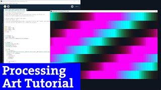 Ep.4 Processing tutorial | GRID with while loop and color (Creative coding and Procedural art)