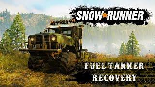 Snow Runner | Fuel tanker recovery | ANK MK38 Civilian | Black River - Michigan