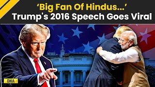 Donald Trump's Speech Saying 'I Am A Big Fan Of Hindus And India' Goes Viral | US Election 2024