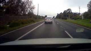 Lady on wrong side of Nepean hwy Mornington