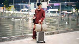 Jin Returns to Korea! Stunning at Milan Airport in Luxurious Outfit by GUCCI