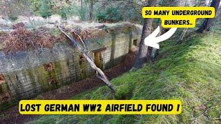 Lost German WW2 Luftwaffe airfield found. AMAZING 2 floors bunker !