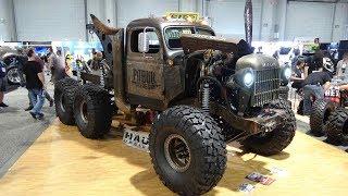 1946 Dodge Power Wagon 6X6 with Compound Turbos on a Cummins Diesel Drives into SEMA