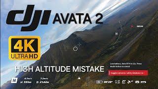 DJI Avata 2: High altitude mistake