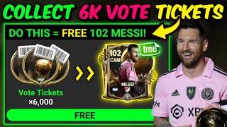 HOW TO GET 6,000 VOTE TICKETS in BALLON D' OR Event | Believers Hub