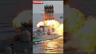 ​​Full Firepower! Warship Missile Salvo in Action #SteelTide #NavalPower​