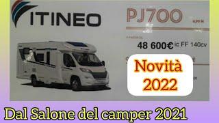 ITINEO PJ700  novità 2022  al  Salone del camper  2021 , a Parma . Un magnifico semintegrale