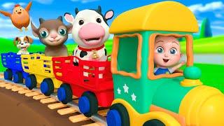 Train Choo Choo Song | Funny Animal Videos | Super Sumo Nursery Rhymes & Kids Songs