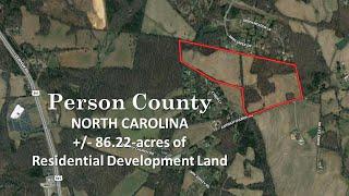 SOLD - Person Co NC - +/-86.22-acres