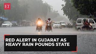 Red alert in Gujarat as heavy rain pounds state, flooding low-lying areas