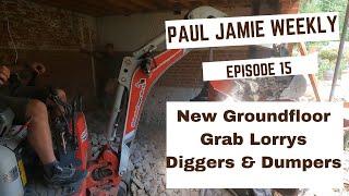 Installing New #ConcreteGroundfloor, #Insulating #Vaultedceiling - Paul Jamie Weekly Episode 15