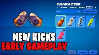 Another NEW Set Of Fortnite Kicks EARLY GAMEPLAY!  (Should You Buy Them?)