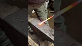 Forging a hand towel holder available @ alderhardtironworks.com