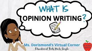 ️ What is Opinion Writing? | Opinion Writing For Kids