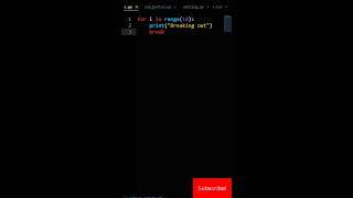 Python How To Break Out Of For Loop