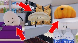 Hide and seek with Egg, Gyoza, Pumpkin in Secret Staycation [Roblox]