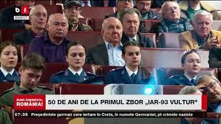 ANIVERSARE: 50 DE ANI DE LA PRIMUL ZBOR "IAR 93 VULTUR"_Știri B1TV_1 nov. 2024