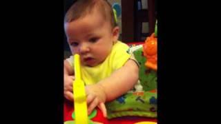 Caleb in exersaucer