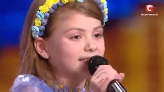 Вероника Кіт  - Україночка - Пісня "Україна має талант-8".Діти [09.04.2016]