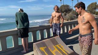 Huge Waves in Mexico & Skate Jump Off a Bridge w/ Alex Midler & Alex Sorgente!! Surf Sk8 Moto VLog!!