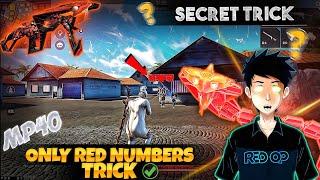 MP40 ONLY RED NUMBER  TRICK || UMP ONLY RED NUMBER TRICK || HEADSHOT TRICK ||