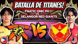 BATTLE OF ASIAN TITANS! FNATIC ONIC PH vs SELANGOR RED GIANTS - M6 PLAYOFFS | MOBILE LEGENDS