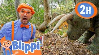 Blippi and the Big Dinosaur | Blippi | Kids Songs | Moonbug Kids