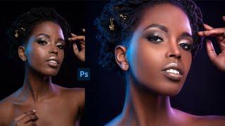 Black Skin Frequency Separation High end skin Retouching in Photoshop CC 2021