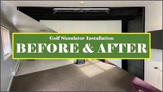 Golf Simulator Installation - Start To Finish - Golf Pro Delivered - Foresight GC Hawk