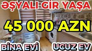 Mərkəzdə Əşyalı Gir Yaşa Ucuz Mənzil Satilir