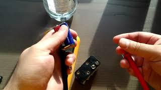 Adding distilled water to really old 9V battery
