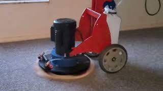 1 carpet area low moisture cleaning with Trinity Phoenix Oscillating Pad Floor System