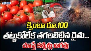 Farmer Crying Tomato Prices Falls To Rs 10 Per KG | Andhra Prabha News