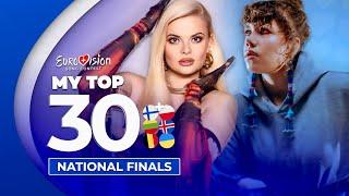 Eurovision 2025: National Finals | My Top 30 (NEW: )