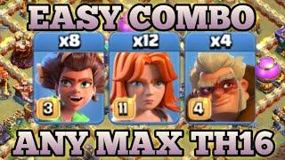 TH16 ROOT RIDER VALKYRIE WITH DRUID ATTACK STRATEGY | BEST TH16 ATTACK STRATEGY | Clash of Clans