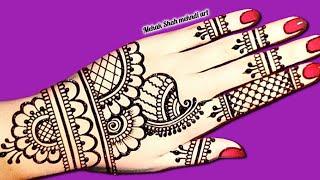 Easy mehndi design simple arabic|Backhand new mehndi design|latest mehndi design|mehandi|mehndi