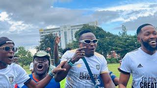 How It Went Down! Oga Obinna Participates In A Football Clash Between Content Creator & Artists