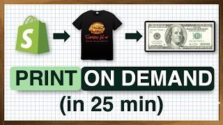 Print on Demand Beginner's Guide - How to get started in 25 minutes