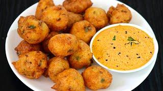 10 நிமிடத்தில் மொறு மொறு ரவை போண்டா / Rava Bonda / evening snacks in tamil / snacks recipes in tamil